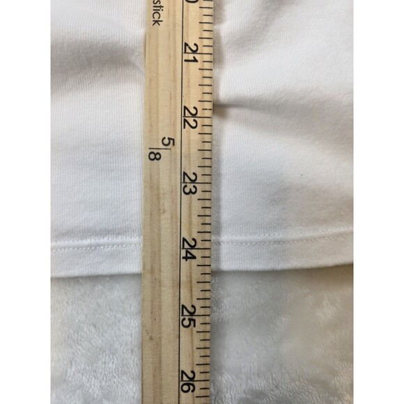 Chaps Women's XXL White Sheer Panel Tank Top 100% Cotton - Picture 7 of 7